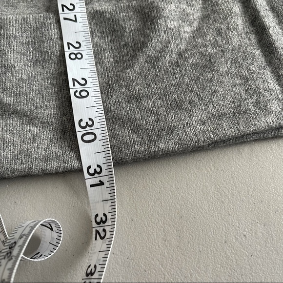 Banana Republic Gray 100% Cashmere Knitted Half Sleeve Tunic Sweater Dress Sm - Picture 4 of 7